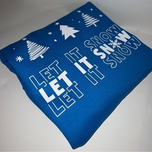 Let it Snow Blue Crewneck